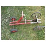 VINTAGE PUSH & PULL ROW CART (NO SEAT)