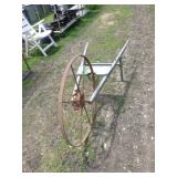 HANDMADE YARD ART CART 71' LONG