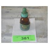 VINTAGE VICKS VA-TRO-NOL BOTTLE (LABEL IS LOOSE)