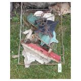 VINTAGE SEED SPREADERS (SEE PICS FOR CONDITION)