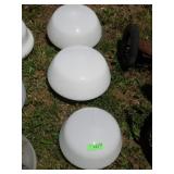 3 CEILING LIGHT SHADES