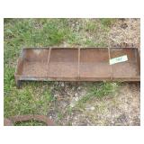VTG TIN CHICKEN FEEDER / FLOWER POT:)  19 1/2' L