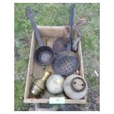 VINTAGE BRASS LANTERN, LANTERN PARTS, BRASS APPLE>