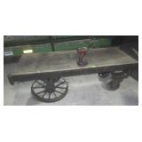 VTG INDUSTRIAL CART / COFFEE TABLE 5' x 2' x 20'