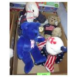 3 TY PATRIOTIC BEARS, PLUSH BUNNY RABBIT