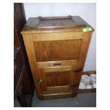 VINTAGE DONALDSON OAK ICE BOX **BRING HELP**>>>