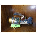 SANTA IN WIND UP MUSICAL AIRPLANE