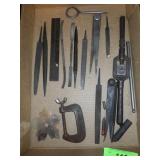 S.W. CARD TAP WRENCH HANDLE, FILES, C-CLAMP, >>>>