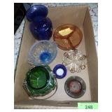 VASES, ASHTRAYS, DIVIDED DISH
