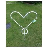 WROUGHT IRON PLANTER HOLDER YARD STAKE  35'