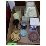B.O. CANDLES (UNTESTED), CANDLE HOLDERS, APPLE>>>