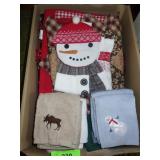 CHRISTMAS TREE SKIRTS, RUNNERS, WASHCLOTHS, ETC