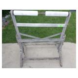 VINTAGE WOODED INDUSTRIAL ROLLER 32 x 24 x 38