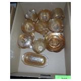 VTG FLORIGOLD CUPS, CREAM & SUGAR, BUTTER DISH>>>