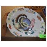 19 x 14 TURKEY PLATTER (CHIP - SEE PICS)