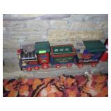 WOODEN 3 SECTION CHRISTMAS TRAIN  40' LONG