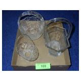 VINTAGE GLASS BASKETS