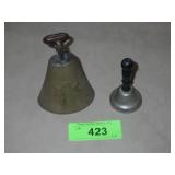 VINTAGE BRONZE / BRASS ? BELL, SMALL SCHOOL BELL