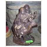 JESUS, JOSEPH & MARY FIGURINE (PLASTIC?  14')
