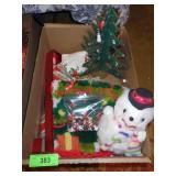 CHRISTMAS DECOR- BOWS, RUNNER, LATCH HOOK WALL>>>