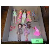 1970'S MATTEL & TOPPER DOLLS, STANDS, OUTFITS,>>>>