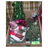 ASST. CHRISTMAS DECOR- SNOWMAN & TREE IN FENCE, >>