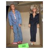 1975 KENNER BIONIC MAN DOLL & 1975 MEGO FARRAH >>>