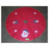 VINTAGE CHRISTMAS TREE SKIRT M.I. JAPAN 30'