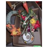 FALL WREATH, BASKET & CANDLE SHADE