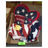 PATRIOTIC TABLECLOTH, RUNNR, RUG & PLACEMATS