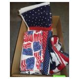 AMERICAN FLAG RUG, RUNNER, DISH TOWELS, PLACEMATS
