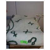 VTG CHATHAM COWBOY THEMED REVERSIBLE BLANKET