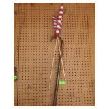 2 PARADE FLAGS, WALKING CANE