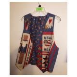 REVERSIBLE PATRIOTIC VEST (NO SIZE - XL?)