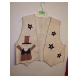 FELT VEST W/  PATRIOTIC APPLIQUES (NO SIZE - XL?)