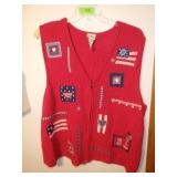 KORET CITY BLUES KNITTED PATRIOTIC VEST  1X