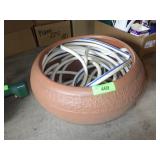 PLASTIC WATER HOSE HOLDER & WATER HOSE