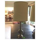 VINTAGE BRASS LAMP 33" TO FINIAL TOP