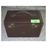 VINTAGE HARD CASE / TRAVEL CASE W/ MIRROR
