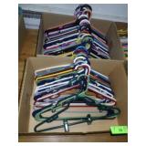 2 BL- PLASTIC CLOTHES HANGERS