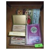 VINTAGE RECIPE BOXES (W/ RECIPES), COOKBOOKS