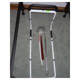 SHOE HORNS, WALKING CANE & UNDER MATRESS BED RAIL