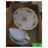 VTG JOHANN HAVILAND BAVARIA CHINA PLATTER & GRAVY>