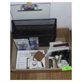 MESH FILE HOLDER, PAGE MAGNIFIER, STAPLES. PAPER >