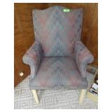 UPHOLSTERED WING BACK CHAIR