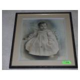 ANTIQUE PASTEL CHALK PORTRAIT  SIGNED " FORD " >>>