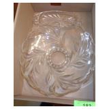 VINTAGE INDIANA GLASS? FOOTED BOWL, CELERY DISH