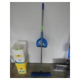 PUSH BROOM,& DUSTPAN