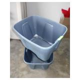 2 STORAGE CONTAINERS (NO LIDS)