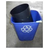 RECYCLING CAN, TRASH CAN